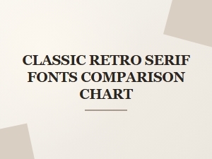 A Guide to Classic Retro Serif Fonts