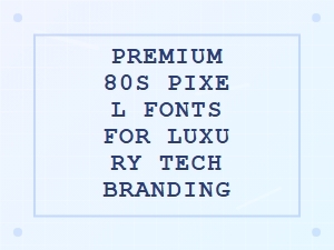 Premium Pixel Fonts for Luxury Tech Branding